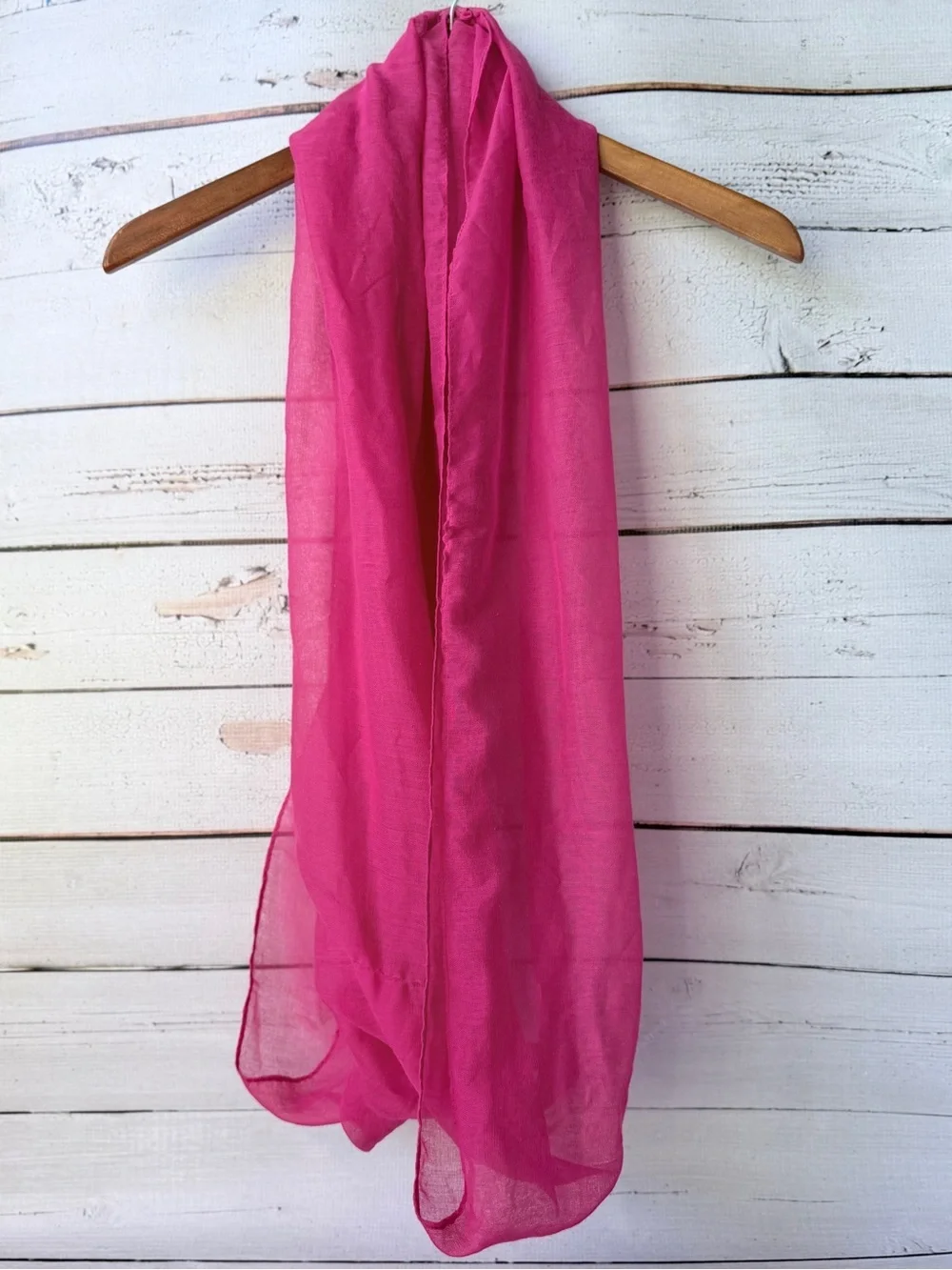 Lightweight Fuchsia Infinity Scarf - Women Accessories